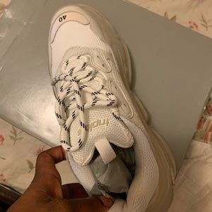 Balenciaga Triple S clear sole trainer sneakers